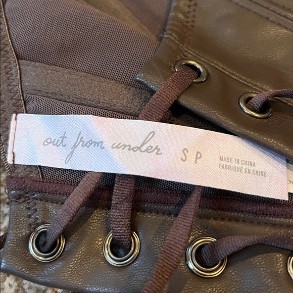 Urban outfitters Brown Leather Corset Top - Picture 2 of 6